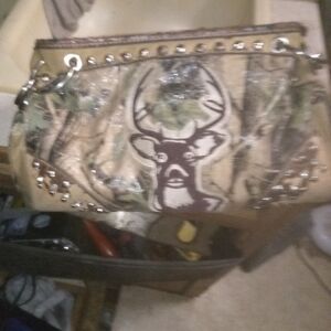 Camouflage Deer Print Women's Bag
